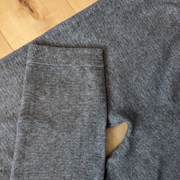 Heathered grey fleece leggings - Picture 2 of 2